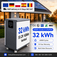 Batterie de stockage d'énergie LiFePO4 pour la maison, 48V 32KWH 15KWH 30KWH 48kwh 50kWh 51.2V 628Ah 600Ah 900Ah 1000Ah, en stock UE, avec remise revendeur