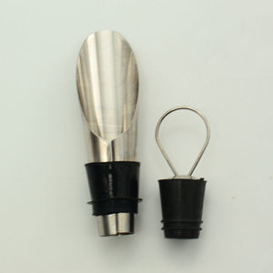 Stainless Steel <b>Wine</b> Pourer <b>Stopper</b> Sealing Bottle Closure For <b>Wine</b> Bottles - Product Image 4