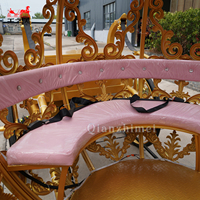 Carrosse électrique doré de Cendrillon - Véhicule de luxe personnalisé pour mariages, défilés et événements de conte de fées