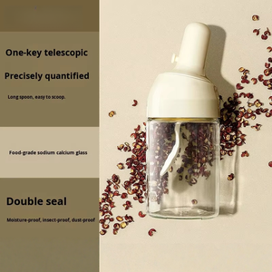 AnKou ชุดกล่องแก้วใส่เครื่องปรุงแบบยั่งยืนพร้อมกล่องใส่น้ำตาลผงชูรสและขวดเครื่องปรุง-เครื่องล้างจานและเตาอบที่ปลอดภัยของใช้ในครัวเรือน - Product Image 5