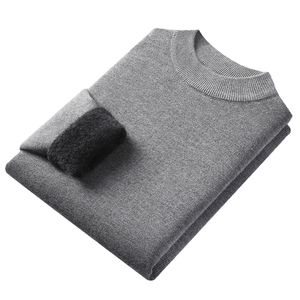 Nouvel arrivage de pull en molleton à col rond d'automne pour hommes standard anti-rétrécissement tricoté respirant confortable vente en gros - Product Image 4