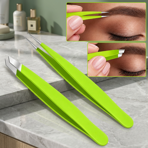 Juego de Pinzas para Cejas de Acero Inoxidable con Punta Puntiaguda, Duraderas y de Estilo Moderno - Product Image 4