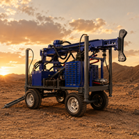 Offre Spéciale FEIYANG JDL-280L Foreuse de puits d'eau diesel montée sur chenilles avec entraînement supérieur, pompe, boîte de vitesses, moteur, pour forage de 280m avec câble