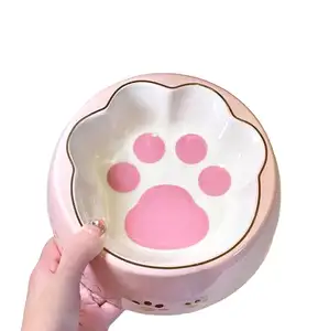 Ciotola Anti-fuoriuscita per cani cibo per gatti Dispenser acqua per bacinella di design Pet in ceramica di lusso per cani ciotole, tazze e secchi