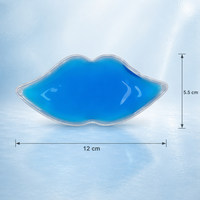 Compresse de gel réutilisable chaude et froide pour les lèvres, compatible congélateur et micro-ondes, pour soulager la douleur et le stress