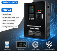 Régulateur de tension automatique 20 kVA, entrée ultra large plage 45 V-280 V, monophasé AC 220 V, stabilisateur de tension