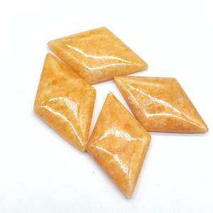 Calcita naranja 15x25mm Rombo Corte Cabujón Ajuste de joyería - Product Image 3