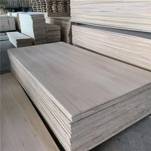 high quality paulownia edge glued panels customized thickness solid paulownia wood board