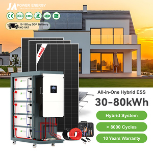 ระบบพลังงานแสงอาทิตย์ไฮบริด JApower 10 กิโลวัตต์ พร้อมแผงโซลาร์เซลล์ 15 กิโลวัตต์ 50 กิโลวัตต์ 20 กิโลวัตต์ 80 กิโลวัตต์ ชุดอุปกรณ์ครบชุดพร้อมระบบกักเก็บพลังงานสำหรับบ้านพร้อมไฟฟ้า - Product Image 1