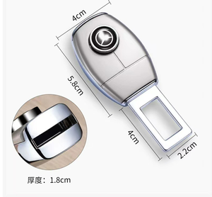 DFC01 Cubiertas Universales Personalizadas para Hebillas de Cinturón de Seguridad con Logotipo de Coche, Clip Ajustador, Tapón de Alarma de Seguridad, Extensor - Product Image 2