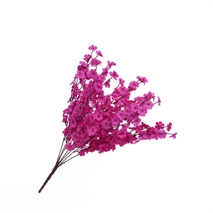 7 ramas de flores de seda de flor de melocotón para jardín, paisajismo, boda, decoración suave, diseño de cielo estrellado fragmentado para - Product Image 1