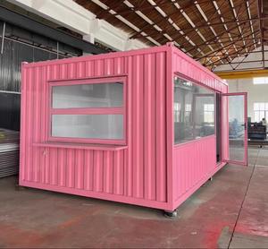 Kiosque mobile conteneurisé, bar à burgers et snacks, stand alimentaire préfabriqué, chariot de vente ambulant portable - Product Image 6