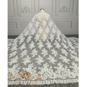 DELACE Doux Chantilly Cils <span class=keywords><strong>Dentelle</strong></span> Français Chantilly Tissu Avec Cordons Floral Brodé Robe De Mariée <span class=keywords><strong>Dentelle</strong></span> Tissu - Product Image 1