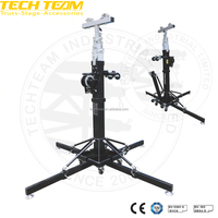 Torre de Soporte para Altavoces Line Array Profesional TECHTEAM MT-650, Torre Elevadora de 6.5m con Capacidad de Carga de 200kg, Portátil