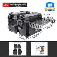 Coffre Supérieur de Moto R1300GS 38L 45L Multifonctionnel en Alliage d'Aluminium avec Table, pour Scooter et Vélo Électrique