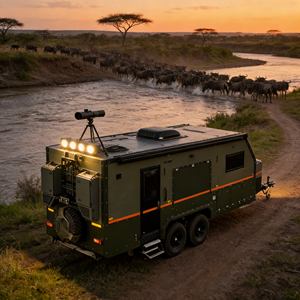 Remolque de Campamento, Mini <span class=keywords><strong>Caravana</strong></span>, Techo Elevable, Baño Desmontable, para Viajes Familiares y Campamentos, Venta al por Mayor de Fábrica OEM - Product Image 3