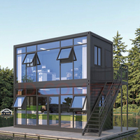 Urban Hotels 20 pieds 40 pieds Maison conteneur en acier Pack plat Petite maison Remorque Sud-Est asiatique Design Bureau préfabriqué Verre
