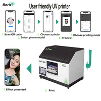 Printer UV Inkjet Flatbed Otomatis Berik New Small dengan Printhead D700 untuk Casing Ponsel, Kotak Hadiah, Bola Golf