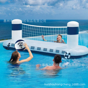 Inflatable Water Tennis Rack Blue White PVC Swimming Pool Volleyball Basketball Toy HC-WQJ151 - Product Image 4