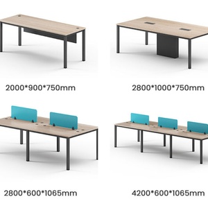 Oemodm Minimalist Wood Office <b>Desk</b> <b>Table</b> Modern Design for Executive Workspace and Corporate Office Environment - Product Image 3