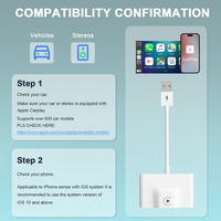 Adaptador Carplay inalámbrico Apple CarPlay Android Auto Dongle inalámbrico para juego de coche con cable a dongle inalámbrico Android Auto CarPlay