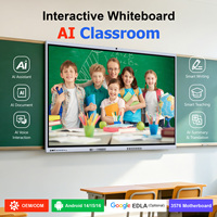 Whalescreens - Écran tactile interactif numérique pour école, écran LCD WIFI PC de 65, 75, 86, 98 pouces, tableau blanc interactif