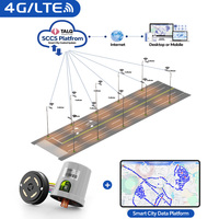 Solution IoT 4G/LTE IP66 pour l'éclairage intelligent des villes, éclairage routier, système de contrôle de lampadaires sans fil, contrôleur d'éclairage public