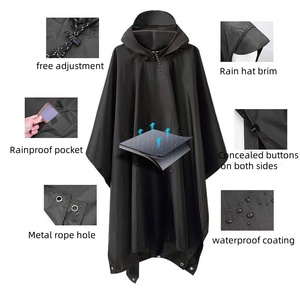 ISO9001 vente directe d'usine imperméable à <span class=keywords><strong>capuche</strong></span> avec poches étanche moto équitation pour <span class=keywords><strong>Poncho</strong></span> pour Camping randonnée filles - Product Image 3