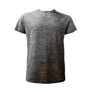 Áo thun nam cổ tròn tay ngắn len Merino màu xám Heather nhuộm sợi, chấ<span class=keywords><strong>t</strong></span> liệu len Merino cao cấp, thích hợp cho hoạ<span class=keywords><strong>t</strong></span> động ngoài trời - Product Image 3