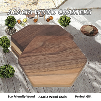 Sous-verres en bois d'acacia, tapis de table écologiques, résistants à la chaleur, antidérapants pour la maison et la salle à manger