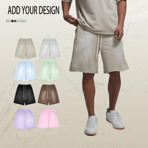 Pantalones Cortos Deportivos Extra Grandes para Hombre, con Logotipo Personalizado OEM, Estilo Urbano, Lavado Vintage, para Verano, con Lavado Ácido - Product Image 2