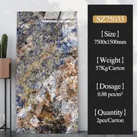 Carreaux de porcelaine Dream Starry Sky Carrelage Wedge Allemagne Design Grey Hotel Céramique Mur Glacé Intérieur Carreaux de marbre