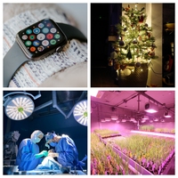 Chip LED SMD Tampilan Samping Langsung dari Pabrik 1.8V 3.4V 130 Derajat 1204 RGB Manik LED SMD Chip LED Sampel Gratis