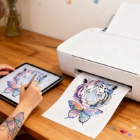 Set Kertas Tato Cetak Inkjet, Seni Tubuh Transfer Air Sementara untuk Kelas, Bengkel Seni, Pertemuan Keluarga