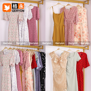 Geryon Vintage usado gasa tela vestidos mujeres verano mixto Floral Vintage Ukay Pakaian Bekas <span class=keywords><strong>ropa</strong></span> usada bala a granel - Product Image 1