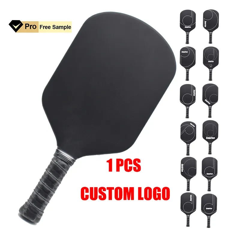 Sunrise Best Sellers custom print t700 thermoformed carbon fiber pickleball racket usapa Polymer Honeycomb pickleball paddle