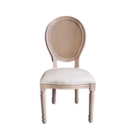 Chaise de Banquet en bois massif de Style Louis de Design nordique dossier en acier inoxydable pour mariages maison restaurants hôtels hôpitaux-vente en gros