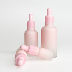 Envase Cosmético de Lujo para Aceite Capilar y Cuidado de la Piel, Bajo MOQ, Botella de Vidrio Mate Rosa de 10ml/15ml con Gotero para Suero de Vitamina C - Product Image 2
