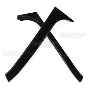 2 pièces Aileron latéral de vitre arrière de voiture Canards Splitter pour VW Golf 6 MK6 GTI/GTR/GTD 08-13 et Garnitures de phares avant - Product Image 3