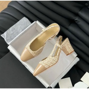 Sandales à talons pour femmes de luxe, sandales d'été, talons hauts sportifs, cuir véritable, chaussures de travail, tendance de la mode - Product Image 3