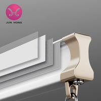 Rails métalliques ronds flexibles pour la décoration intérieure moderne Rail à rideaux incurvé pliable Accessoire de qualité supérieure pour rideaux