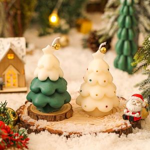Bougie en cire de soja, art moderne, parfum sapin de Noël, coffret cadeau, décoration d'intérieur - Product Image 2