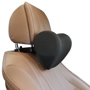 Travesseiro de viagem para carro, travesseiro de pescoço com espuma de memória 100%, almofadas ajustáveis para apoio de cabeça e carro
