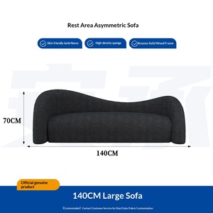 Sillón de Salón Nórdico de Madera con Tapizado de Lana de Cordero, Personalizable, Moderno, Blanco, para Hotel o Sala de Estar - Product Image 6