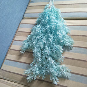 Gran Oferta Flores Colgantes de Hierba Colorida de Seda Artificial Escarcha para Decoración del Hogar - Product Image 6