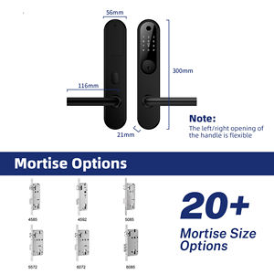 LILIWISE Edelstahl 304 Sicherheit Aluminium Türschloss Digital Electric Wifi BLE Wasserdichtes Slim Ttlock Smart Türschloss - Product Image 2