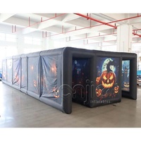 Maze gonflable géant personnalisé pour Halloween avec toit amovible pour location commerciale et événements
