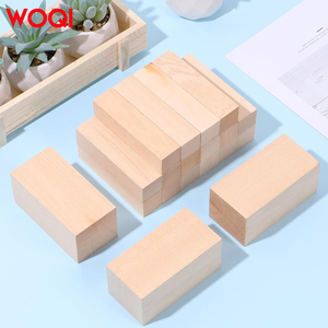 WOQIプレミアムスムースソフトパインウッドカービングブロック未完成DIYホイットキット子供 & 大人向けビジネスギフトエレガントなボックス - Product Image 4