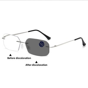<span class=keywords><strong>Gafas</strong></span> de <span class=keywords><strong>Presbicia</strong></span> Fotocromáticas sin Montura con Zoom Automático, Progresivas, Multifocales, de Doble Uso para Cerca y Lejos, Anti Luz Azul para Hombre - Product Image 2