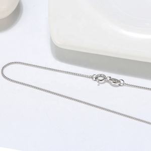 Alle Übereinstimmung 0,9 mm Grundketten 925 Sterling-Silber vergoldeter Schmuck einfache Seitenschlinge für Damenkette - Product Image 3